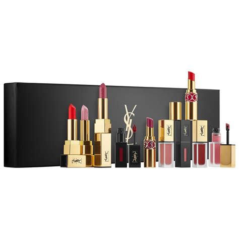 ysl 6 lipstick and perfume set|ysl discontinued lipstick.